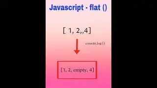 How to use flat method in javascript 