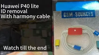 P40 lite ID removal with sigma plus using the  harmony cable 