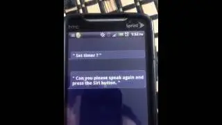 Fake Siri on my Htc Evo ;)