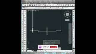 How To Draw Sliding Door In AutoCAD #shorts #shortvideos #viralshortsvideo