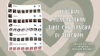 𖤣𖥧˚. cara mendapatkan stiker chr langka di telegram ˘͈ᵕ˘͈