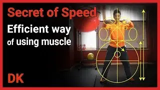 Secret of speed - efficient way of using muscle