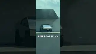 HAHA BEEP BOOP TRUCK #tesla #cybertruck #lol #meme #funny #robot #simulation #glitch #why #fyp
