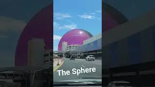 The sphere lit up in Las Vegas! #travel #lasvegas #vegas