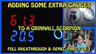 Part 1 of 3 Fitting extra temperature and voltmeter/phone charge gauges  to a Grinnall Scorpion