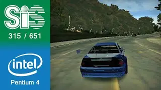 Need For Speed Most Wanted Gameplay SiS 315 / SiS 651 (64MB VRAM)
