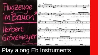 Flugzeuge im Bauch (Herbert Grönemeyer, 1984), Eb-Instrument Play Along