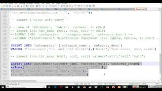 Insert Records with SQL and Alter Table Statements #sqlforbeginners Part 6