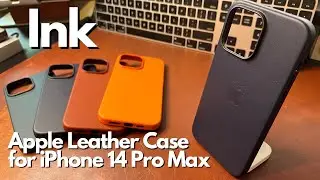 Ink - iPhone 14 Pro Max Apple Leather Case Closer look