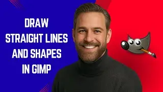 How to Draw Straight Lines & Shapes in GIMP - GIMP Tutorial for Beginners