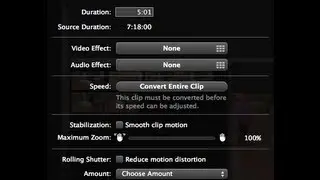 Video Effect-Convert Clip Add Slow Motion iMovie Time Lapsed Video