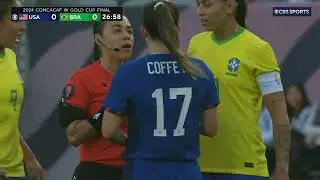 Sam Coffey USWNT v Brazil - W Gold Cup