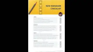 9.  New Manager Checklist