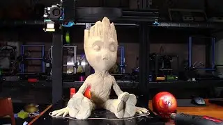 3D Printed Baby Groot On The Artillery 3D SW-X1