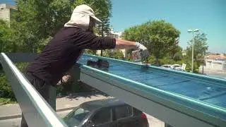 גגון חניה פרטית לרכב במבשרת ציון בקירוי איזיגלייז