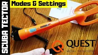 Quest Scuba Tector Hand Held Metal Detector - Modes and Settings Explained.