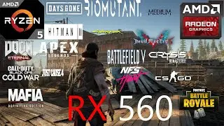 RX 560 Test in 25 Games in 2021