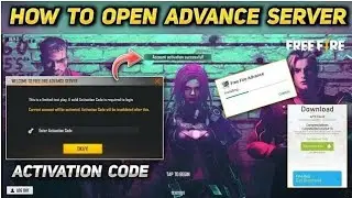 free fire//how to get advance server activation code 