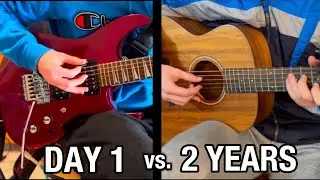 My 2 YEAR Guitar Progression (SELF-TAUGHT)