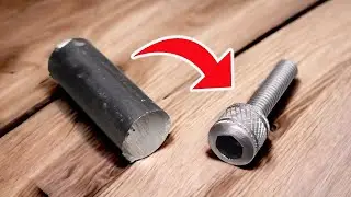 HOMEMADE Allen Screw From Old Steel! ¡Tornillo Allen CASERO de acero viejo!