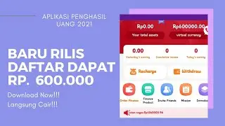 Baru Daftar Dapat Rp. 600 Ribu | Aplikasi Penghasil Uang Terbaru Maret 2021