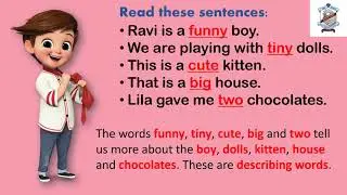 CL 2 DESCRIBING WORDS II MEANING & EXAMPLES