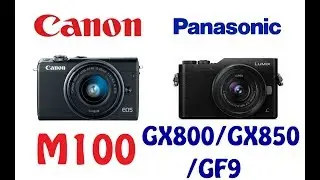 Canon EOS M100 vs Panasonic GX800 / GX850 / GF9