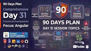 🔥Day 31 - 90 Days Full Stack Challenge|Angular Services, Dependency Injection, Decorators Explained🚀