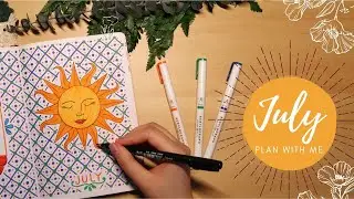 July 2022 Bullet Journal Plan With Me - Talavera