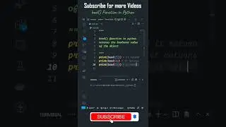 bool Function in Python 