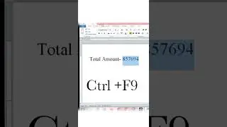 Convert numbers to words in Microsoft word Tricks #computer_classes_sannu