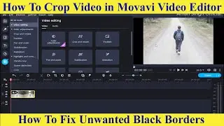 How to Crop Video in Movavi Video Editor & How to Fix Unwanted Black Borders Using Movavi V. Editor
