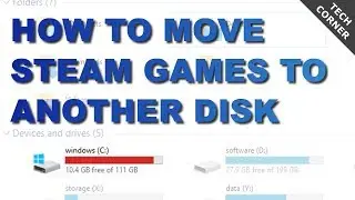 Fastest and easiest way to move steam games to another drive SSD / HDD (2019)