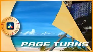 Create Realistic Page Turn Transition in DaVinci Resolve - Fusion Tutorial and Free Template 2023