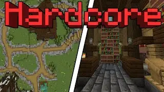 LIBRARY and PATH Construction and Connection | Minecraft Hardcore #11