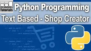 Python Programming - Text Based - Shop Creator