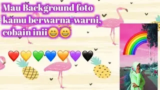cara Edit Foto color Background Di PicsArt 💙💜