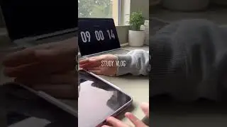 Study with me on a rainy day | ASMR | study vlog | study motivation | study inspo