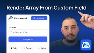 Render An Array From A Custom Field (Memberstack & Webflow)
