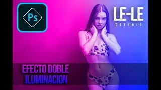 EFECTO DOBLE ILUMINACION en PHOTOSHOP PARA APLICAR EN UN RETRATO Y EN CYBERPUNK SUPER FACIL