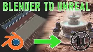 [2/7] Blender to Unreal Engine 5 - The Fountain - Creating a trimsheet
