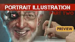 Portrait Illustration Part 2 - Painting with Photoshop - PREVIEW