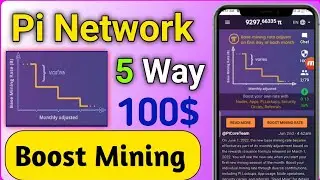 Pi Network Mining Boosters|| Pi Network 5 way increase mining|| Pi Network