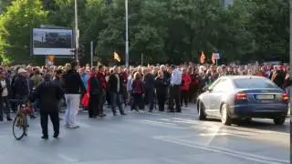 Талат Џафери со автомобил се појави на протестот „За заедничка Македонија“