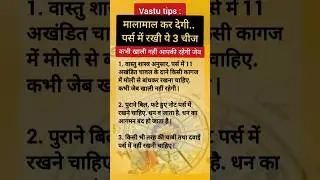 Vastu Tip: 💰💸मालामाल कर देगी.. पर्स में रखी ये 3 चीज 💲कभी खाली नहीं आपकी रहेगी जेब #short #vastutips