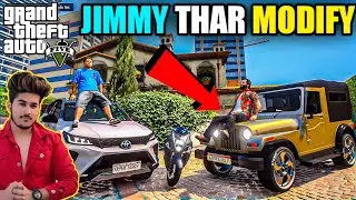 GTA 5 : JIMMY AND MICHAEL DOING MAHINDRA THAR MODIFICATION AND FORTUNER 🔥