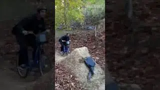 Bro flew off the handle 🌲🚲