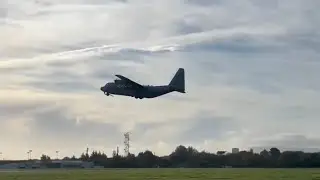 Swedish air force C-130H -84008- (Dublin) 28-10-23