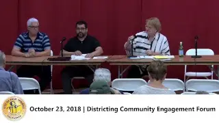 Districting Community Engagement Forum | October 23, 2018