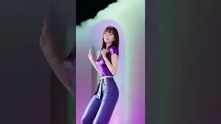 AI 紫色吊带舞蹈女孩 #Dance Girl #Purple suspenders #shorts